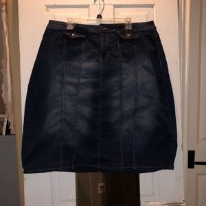 Cato Dark Wash Denim Skirt Size: 18W